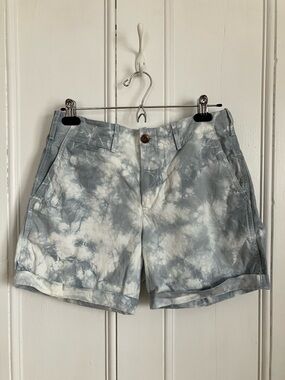 4 Blue Tie Dye Shorts
